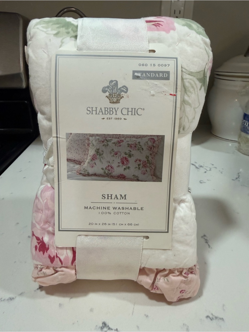 100% Cotton Shabby Chic Pillow Cover/Sham